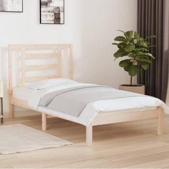 Cama de madera maciza de pino 90x200 cm