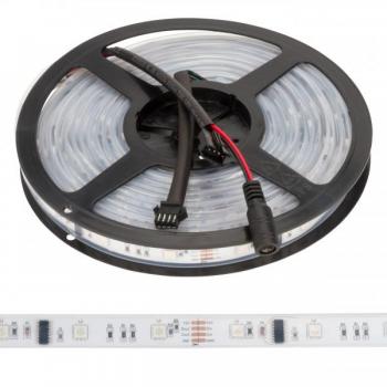 Tira de LEDs RGB GreenIce Premium de 150 LEDs 36W SMD5050 12VDC Digital RGB x5M con vida útil de 40.000 horas [GR-LDT-W30DIGRGB-IP67]-RGB