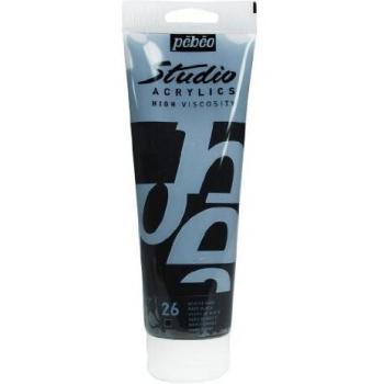 Pintura Acrílica Pébéo Studio 250 ml Negro de Marte
