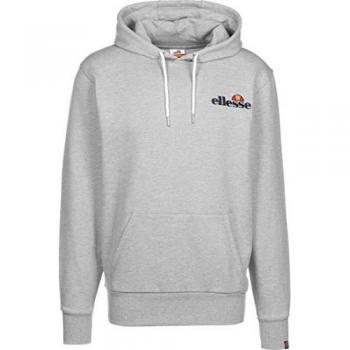 Sudadera con Capucha Ellesse Primero para Hombre - Gris Marl, Manga Larga, Logotipo