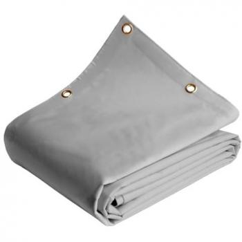 Lona de Protección 10x12 m Gris - Garantía de 8 Años Tecplast LP640MU - Lona de PVC Impermeable - Resistencia a Rayos UV