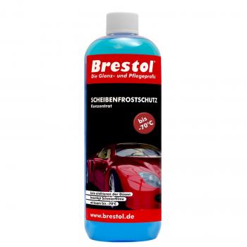Brestol - Protección anticongelante para lunas de coche, 1000 ml de concentrado para hasta -70 °C – Suplemento adicional anticongelante para sistemas de limpiaparabrisas, transparente