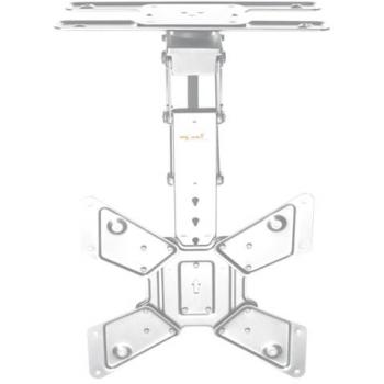 Soporte de techo motorizado para TV, inclinable y giratorio, 23-65 pulgadas, con control remoto y app