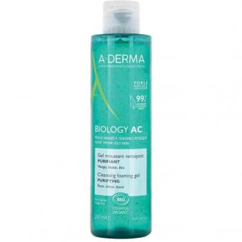 A-Derma Biology Purifying Foam Gel for Oily and Combination Skin 200 ml