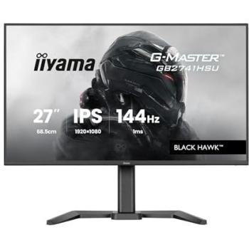 Monitor Gaming IIYAMA G-MASTER GB2741HSU-B1 27 Full HD 144Hz IPS 1ms con Altavoces y Ajuste de Altura