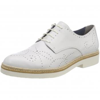 Tamaris 23742, Zapatos de Cordones Oxford para Mujer, Blanco