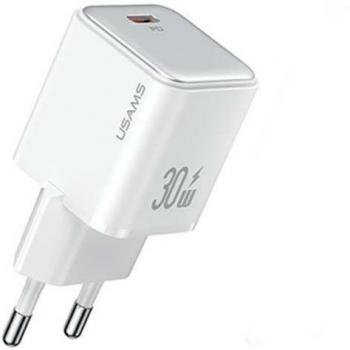 Cargador de pared USB-C PD 3.0 30W Rápido Usams X-Ron Serie Blanca