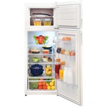 Candy CDV1S514FW, Frigorífico Dos Puertas, 55CM, Capacidad Total 213L, Estático, Compartimento Congelador 42L, Cajón Verdulero, Control Temperatura Interno, LED, Puertas Reversibles, Clase F, Blanco