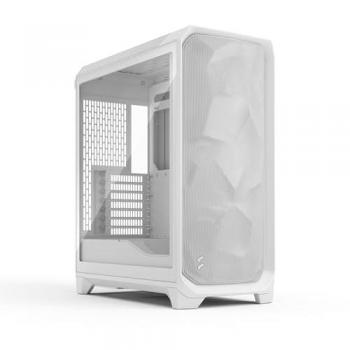 Fractal Design Meshify 3 TG Clear Tint White Midi Tower Gaming Case with USB-C 20Gbps