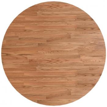 Mesa redonda de madera de roble marrón claro Ø 70x1,5 cm tratada vidaXL