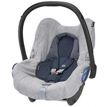 Maxi-Cosi Funda para Silla de Coche Grupo 0+ Maxi-Cosi Cabriofix, funda protectora de algodón, Color Gris oscuro