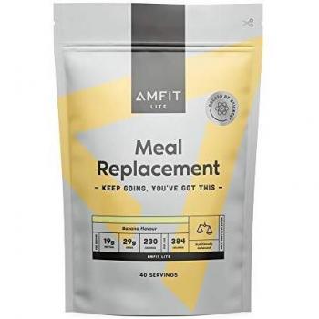 Marca Amazon - Amfit Nutrition Sustitutivo de una Comida para el Control del Peso Sabor a Plátano, 2.4kg