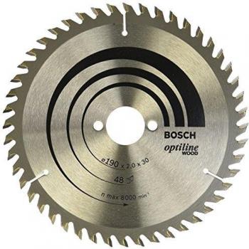 Bosch 2 608 641 186 - Hoja de sierra circular Optiline Wood - 190 x 30 x 2,0 mm, 48