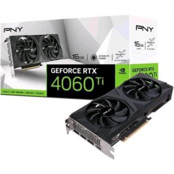 PNY GeForce RTX 4060 Ti VERTO Dual Fan Edition 16GB GDDR6 DLSS3 Graphics Card VCG4060T16DFXPB1