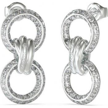 Pendientes Knot You de acero plateado