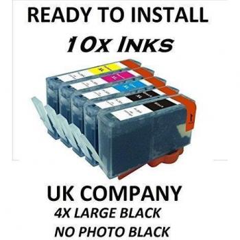 10x COMPATIBLE HP 364XL cartuchos d'encre HP364. 2 conjuntos complets con la viruta. 3070A DESKJET 3520 OFFICEJET 4610, 4620, 4622 PHOTOSMART: B8550, B8553, B8558, C5324, C5370, C5373, C5380, C5383, C5388, C5390, C5393, C6300, C6324, C6340, C6350, C6380, 