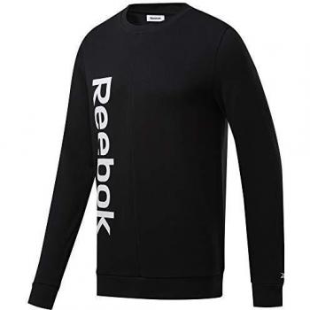 Reebok Te Linear Logo Crew Sudadera, Hombre, Negro, L