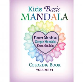 Libro de Colorear Mandalas Básicos para Niños: Mandalas de Flores, Mandalas Simples, Mandalas de Corazón