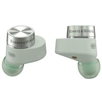Auriculares Inalámbricos Bowers & Wilkins PI5 S2 con Cancelación de Ruido Activa (ANC), Bluetooth, aptX y Carga Inalámbrica - Verde Salvia