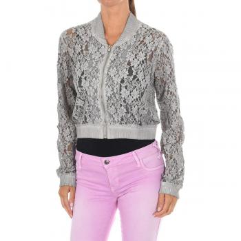 Chaqueta de Manga Larga de Encaje y Malla para Mujer 10DGA0622-P335