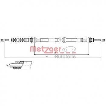 Cable de freno de estacionamiento METZGER 11.5510