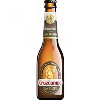 Cruzcampo Gran Reserva Cerveza - Caja de 24 Botellas x 330 ml - Total: 7.92 L