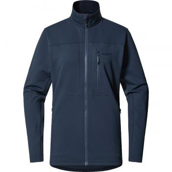 Haglöfs Women's Rosson Mid Deep Blue Full Zip Fleece Jacket