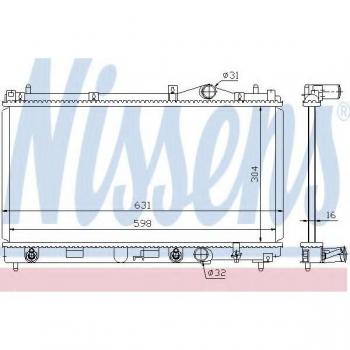 Radiador de Refrigeración del Motor NISSENS 609941 con Alta Eficiencia y Durabilidad