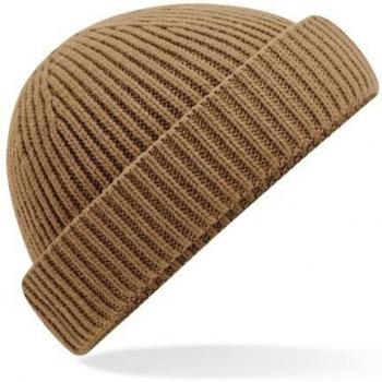 Gorro Beechfield Unisex Reciclado Harbour en Beige Talla Única