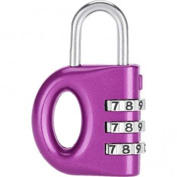 Candado de seguridad antirrobo con combinación numérica para mochilas y maletas, dimensiones 3,5x1,3x5,7 cm