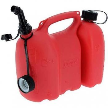 Bidón Doble para Gasolina y Aceite - 6 y 3 Litros