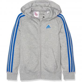 adidas Yb Ess 3S Fzh B - Sudadera para niño de 7-8 años, color gris