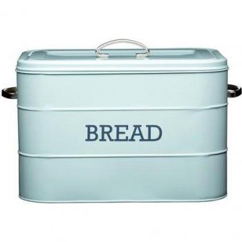 Panera Metálica Vintage Living Nostalgia de KitchenCraft, 34 x 21.5 x 25 cm en Azul