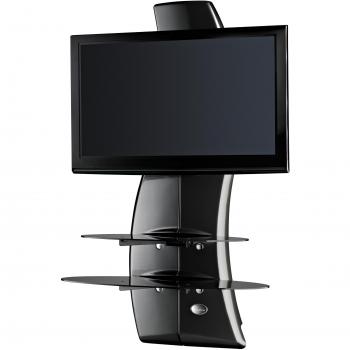 Meliconi Ghost Design 2000 - Soporte de pared para televisor de plasma/LCD entre 32 -63, negro