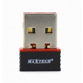 Adaptador USB Wireless Nano 300Mbps WiFi para PC y Notebook con Antena Maxtech Wi-fip001