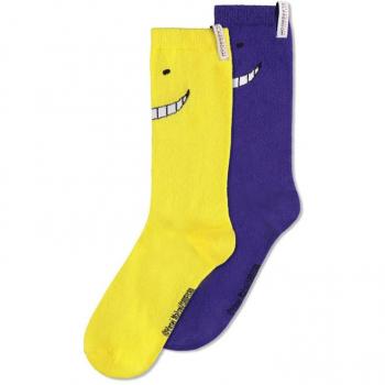 Assassination Classroom - Pack de 2 pares de calcetines Koro-sensei (Talla 43-46)