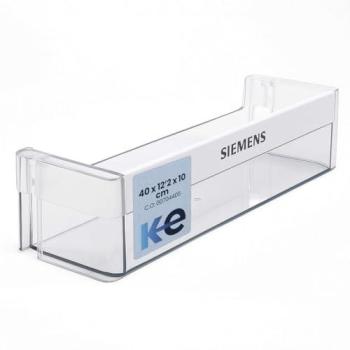 Repuesto Botellero Frigorífico Bosch 00664286 - Bandeja Transparente de Plástico Resistente, 475 x 125 x 100 mm