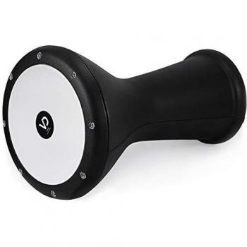 VD Vatan 3002 Ägyptische Darbuka, mit Beschichtung aus Kunstleder, groß, Durchmesser 22 cm, schwarz, 44,5 cm.