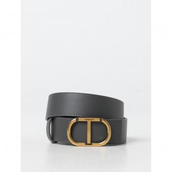 Twinset Women's Reversible Stylish Belt - Black - Size M