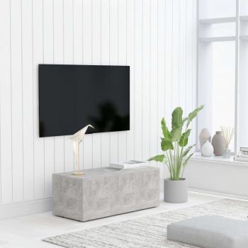 Mueble TV madera contrachapada gris hormigón 80x34x30 cm vidaXL