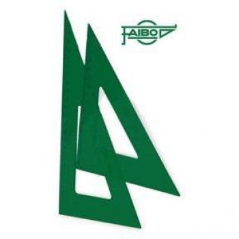 Escuadra Metacrilato Faibo 25cm Graduada Verde