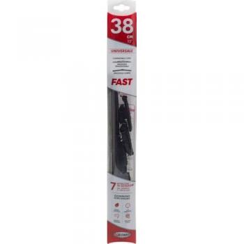 Escobilla Limpiaparabrisas Individual Fast 38 cm - 15'', Para Escobillas Tradicionales y Curvas, Máxima Aderencia y Resistencia