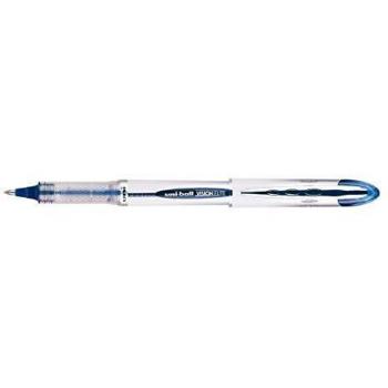 UNI-BALL Lot de 12 Rollers encre liquide Vision Elite UB200 Pte Moy. 0,8mm Bleu