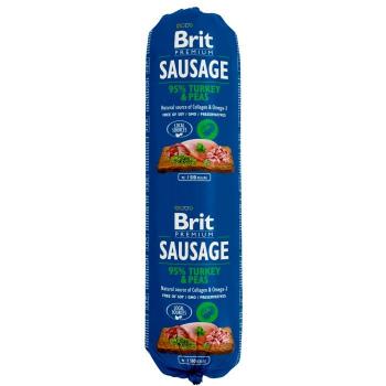 Salchicha Premium Brit de Pavo y Guisantes 800g