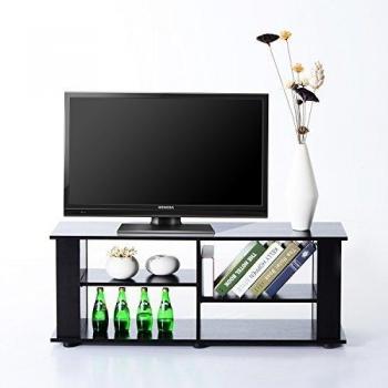 Armario TV 122x38x46cm Mesa Televisor con Patas Tele DVD Blanco Mueble NUEVO