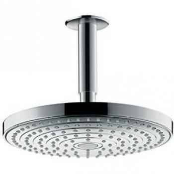 Hansgrohe 26469000 Raindance Select S Ducha Fija, 2 Tipos de Chorro, Ahorro de Agua, Montaje en Techo, Cromo, Ø 240