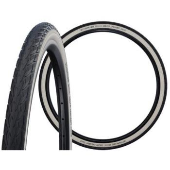 Cubierta Rígida De Gravel Schwalbe Delta Cruiser Plus 650c x 35, Neumático de Bicicleta Unisex, Negro, 26 x 1 3/8