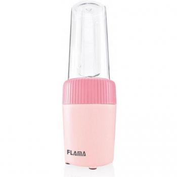 Batidora Personal Flama 2223FL de Vaso 0.6L con 2 Vasos, 350W, Color Rosa Fresa/Cereza
