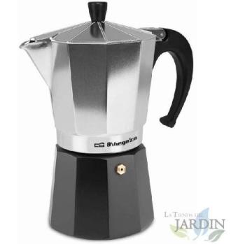 Cafetera Italiana de Aluminio para 9 Tazas - Espresso para Cocina a Gas y Vitrocerámica