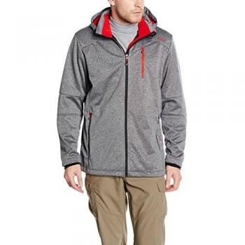 CMP - F.LLI CAMPAGNOLO chaqueta softshell, nero Mel. - Ferrari, {58}, 3A40537N - M